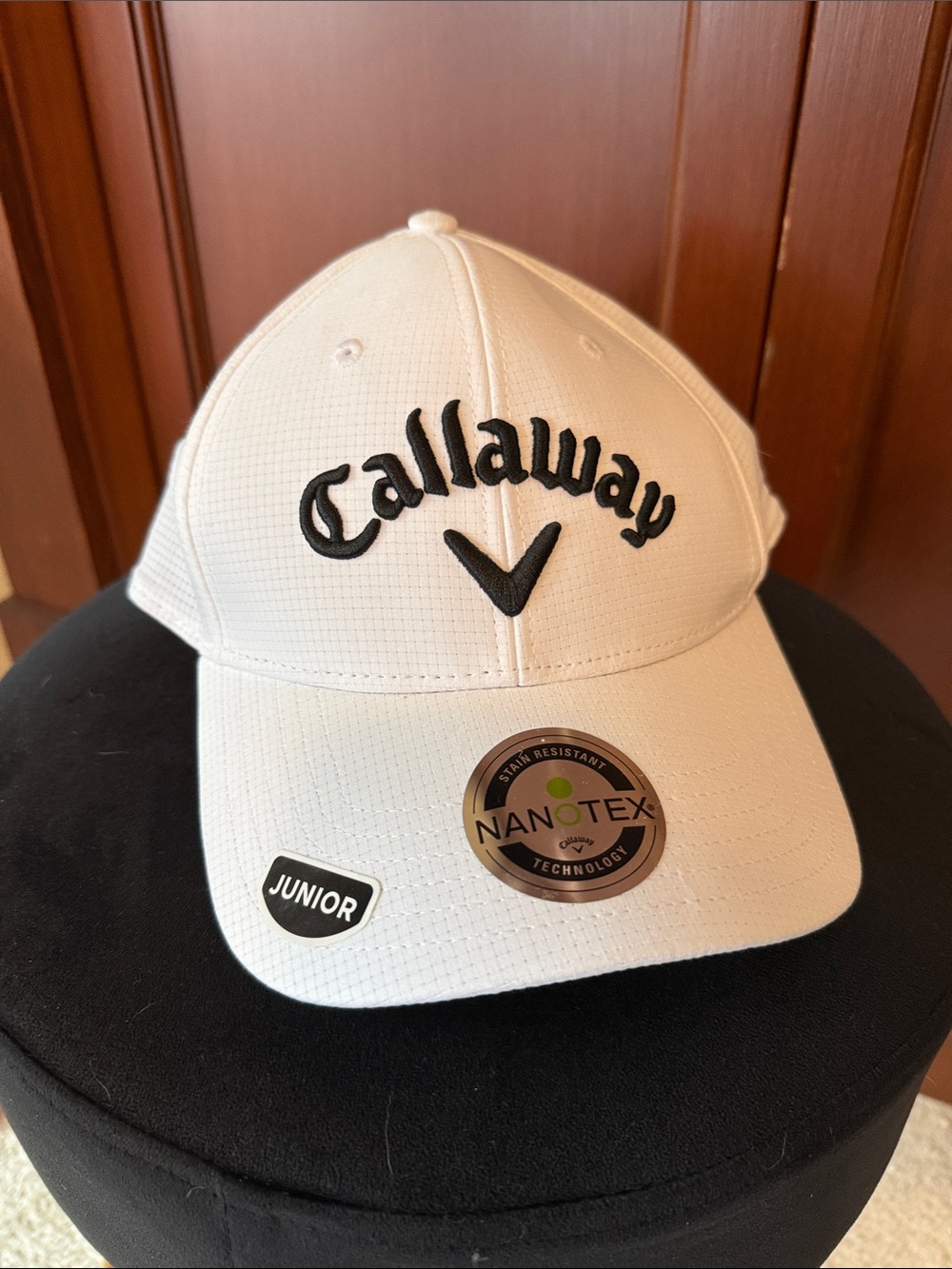Callaway White Golf Cap with Black Embroidery